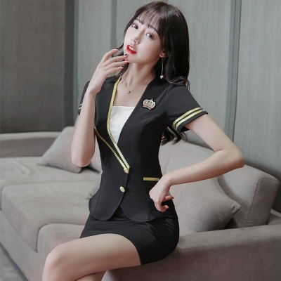 裤显女时尚2020工作服洗浴足疗新款夏季技师spa酒店工作制服