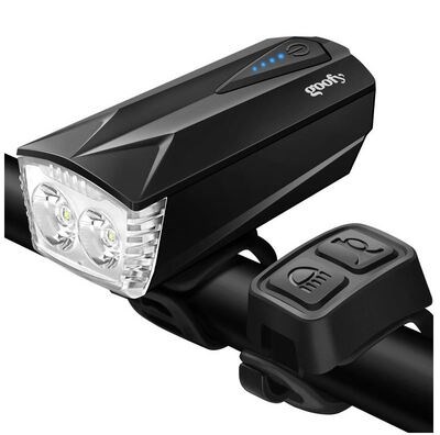 防水夜行灯山山地车灯强光套装装车前灯夜骑自行车灯