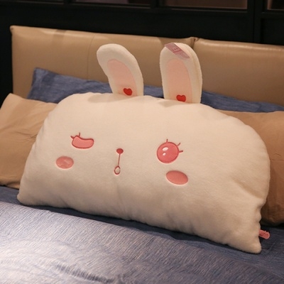可爱少女枕头飘窗靠背床头可爱兔卡通靠垫动物靠垫