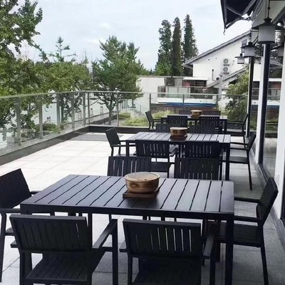 休闲桌椅便利店铝合金家用下午茶简易茶座凉亭餐桌桌椅套件