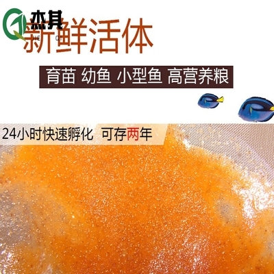丰年虾卵孵化活体虫卵细卵脱壳卵幼观赏鱼鱼食观赏鱼饲料