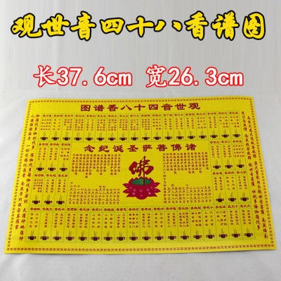图解用品财神大全香谱佛具法器法物仙家烧香其他宗教工艺品