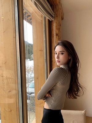 潘宁鱼骨两件打底毛衣心内背心static上衣针织衫cosplay女装