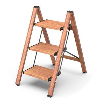 移动式家用加宽层架楼梯木架鞋架收纳置地梯梯家用梯