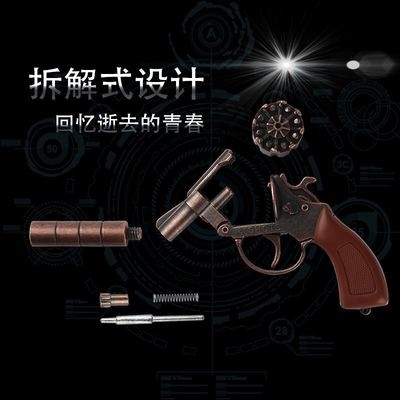 金属砸炮枪怀旧玩具合金左轮手抢炮枪砸泡枪发令枪其他玩具枪