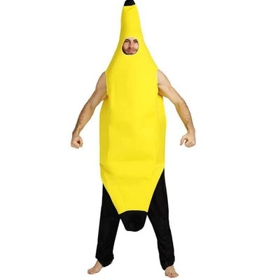 水果服装搞怪香蕉超人成人衣服万圣节卡通表演民族服装