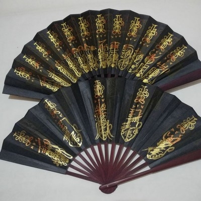 道教用品法扇扇子折扇特色工艺品道家法器手绘木雕