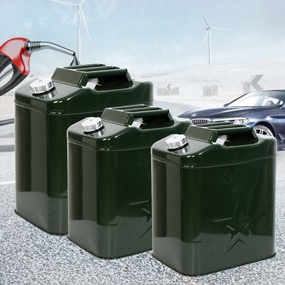 25升油桶手提桶装不锈钢水桶圆桶油箱立式铁皮备用油箱