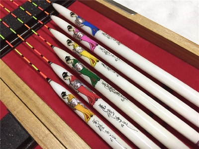 台湾克修手作带羽毛原色一本羽底鲫鱼浮漂