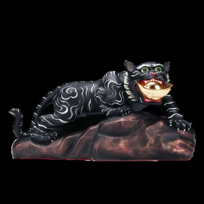 虎爷财神招财进宝虎威将军虎家居供奉元宝招财佛像摆件