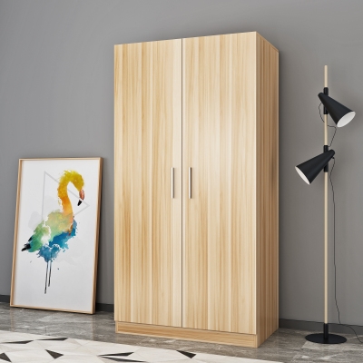 衣柜木板自己组装 家用型实木板式卧室出租房小户型大衣橱组装柜