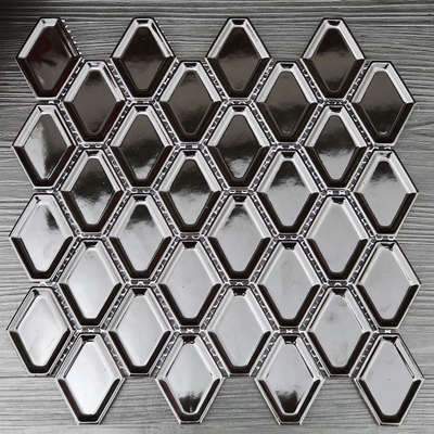 北欧创意设计师六角菱形陶瓷马赛克瓷砖黑白釉面马赛克