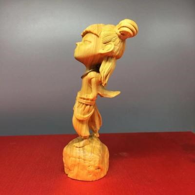 童办木头周边雕塑玩具雕刻木雕降世玩偶桌面木雕