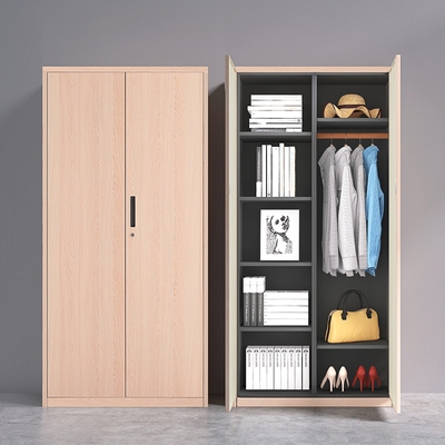 钢制办公员工双门更衣柜组合衣柜阳台储物柜带锁文件柜