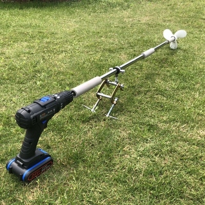 推进器船外机电动划桨橡皮艇电钻手持螺旋桨皮划艇充气钓鱼船推进器