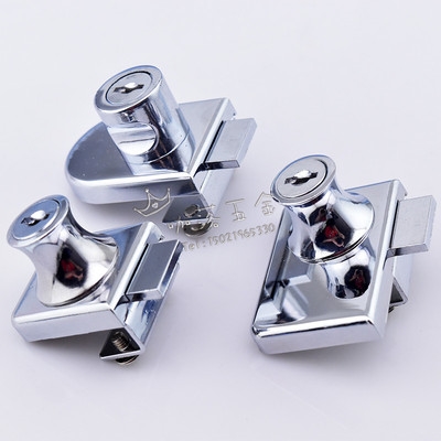 门锁玻璃柜玻璃锁双柜台手机橱窗双门单双门展示柜家具锁