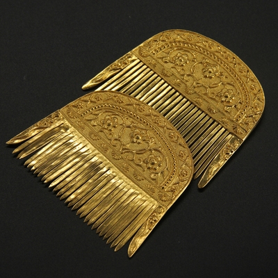 古代女子首饰唐代子妆容汉头饰复原金银器发饰