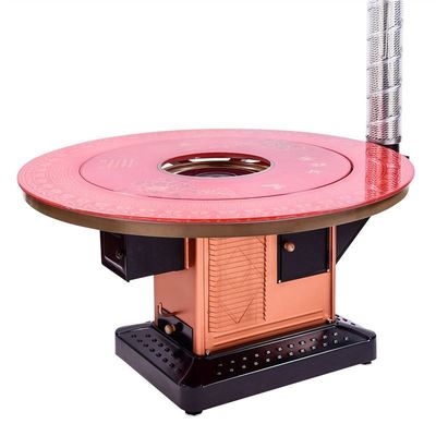 暖炉柴炉正方形一体木碳无烟室内家用取暖炉