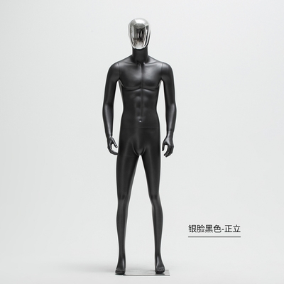 道具假人金银电镀服装橱窗版店模特全身黑白服装模特