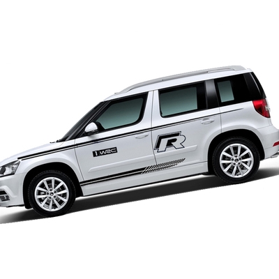 斯柯达野帝车贴车身拉花贴纸汽车装饰彩条改装贴画汽车装饰贴