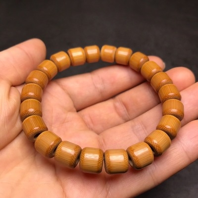 手串玉竹一生手链老型桶珠文玩竹子文艺佛珠