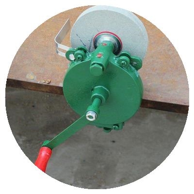 电动台式6寸手摇砂轮轮机磨刀机磨石荡刀石手动砂轮机