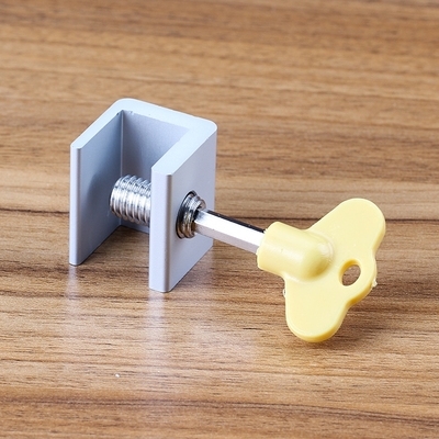 窗户防坠上的锁扣中间落地锁锁内窗纱窗简易窗锁