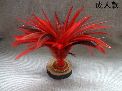 毛妈踢健乐仿古铜钱手工工大红色毽子耐踢鸡毛毽子