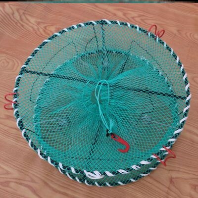 弹簧渔具饵笼粗线加厚海河可折叠海鱼笼捕网兜鱼网