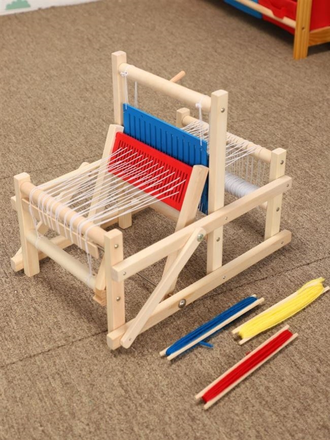 毛线毛毯针织针织机机器挂毯编织机小型织布机家用织布机