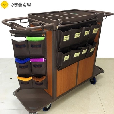 酒店客房工作车抹布袋格布草车布草袋子牛津布平板手推车