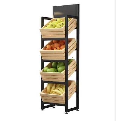 中岛促销水果货架展示架实用高端加高收纳商用水果架
