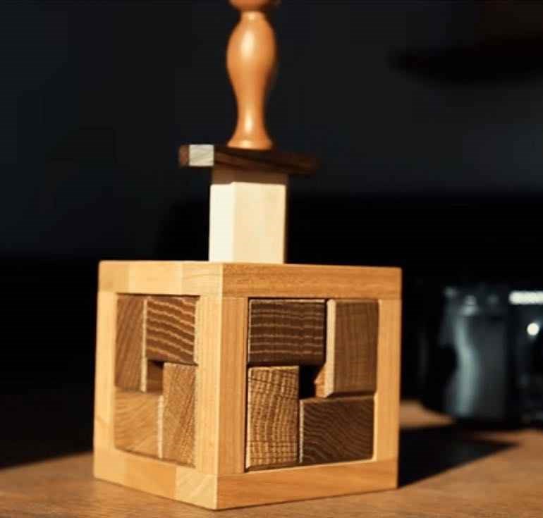 圣剑机关中剑石中剑box盒锁烧脑puzzle10十级质超解锁