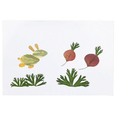 贴画树叶秋天成品压花干花拼贴小学生趣味饰品手工创意粘贴类