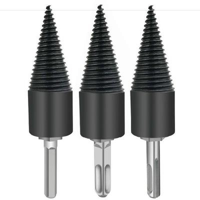 钻木柴工具电动机劈柴钻头省力小型家用钻木冲击钻锥形农用