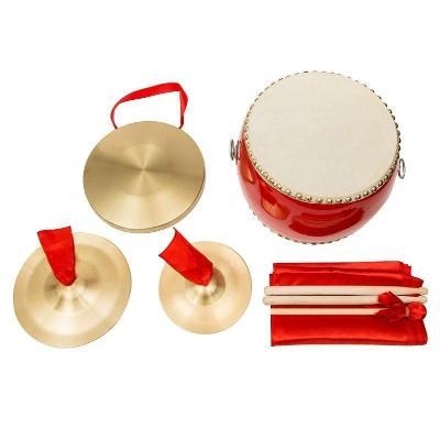 表演尺寸纯铜一套锣鼓大中堂鼓铜镲道具年会低音锣