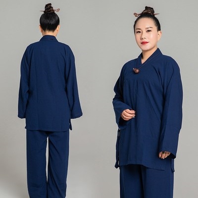 武农春秋秋季男女道士武术练功太极道教道袍民族服装