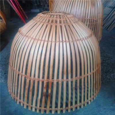鱼罩竹编灯罩古艺灯艺古代艺术传统手工池塘竹编