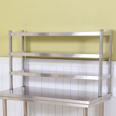 不锈钢台面立架工作台架子厨房桌面收纳架台上架整理架