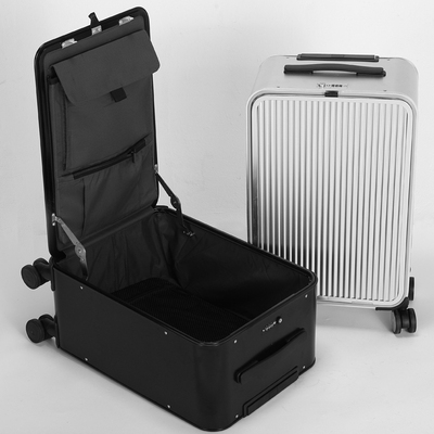 高档拉杆箱男16寸铝镁合金商务全铝侧开20登机箱高级大容量旅行箱