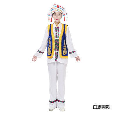 正品费纳约云南大理白族特色民族演出服装 白族服饰民族风表演服