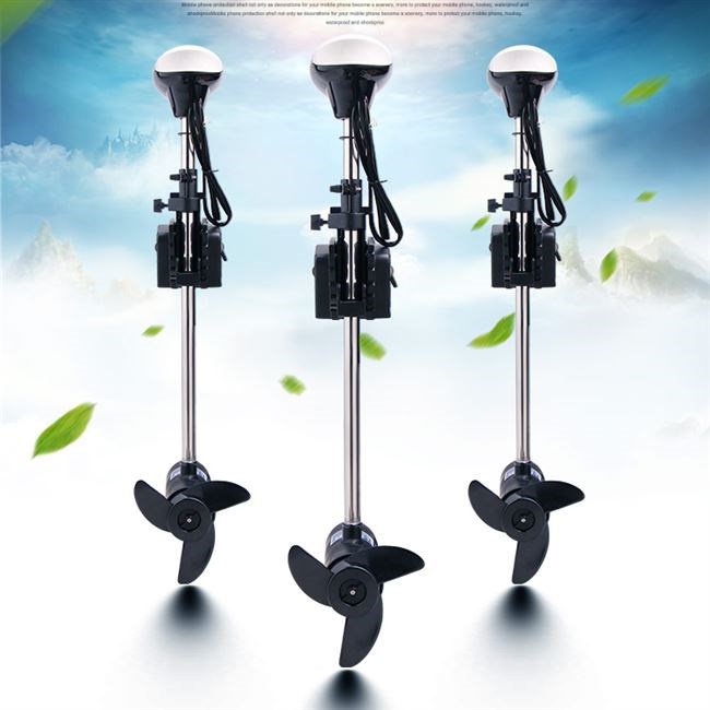 12v48v船用电动船尾机橡皮艇船外机钓鱼推进器挂桨机钓鱼船推进器