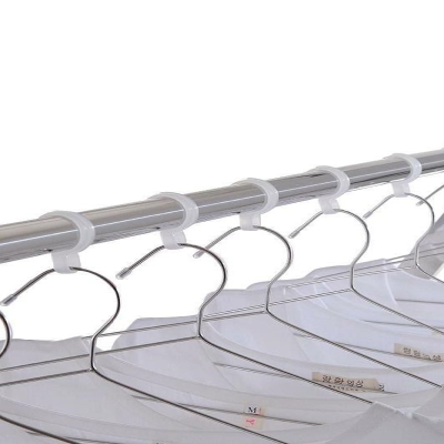 防风挂钩晾晒晒衣架不锈钢圆管卡扣晾衣杆户室外便携衣架