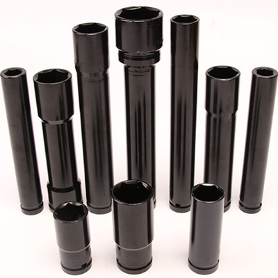 电动扳手套筒加长型风炮六角电钻套铜22套装300mm6角长套筒