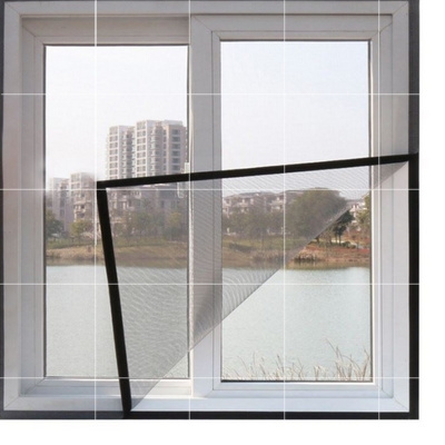 窗户防蚊纱窗纱网透光密封铁窗隐形防尘自贴简单夏天直角透气隔断