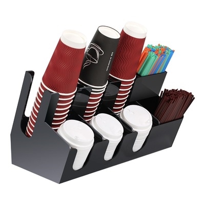 一次性杯子架取杯小号桌面放置专用餐饮大容量简约杯架