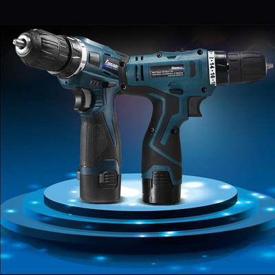 两用迷你25v12v盒子冲电钻电批电动手工钻220v组合工具带灯便携式