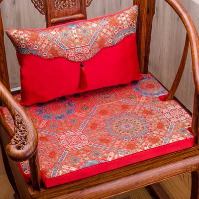 红木沙发云锦坐垫实木中式家具座垫官帽皇宫椅垫