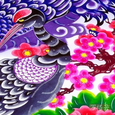 四联剪纸荣华富贵花鸟挂轴卷轴中国国风装饰画喜字