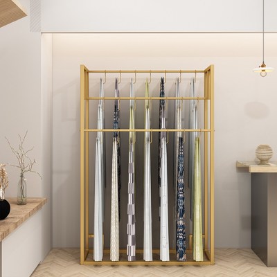 挂布布料展示架服装陈列毛巾毛巾架架子落地式窗帘商用展示柜